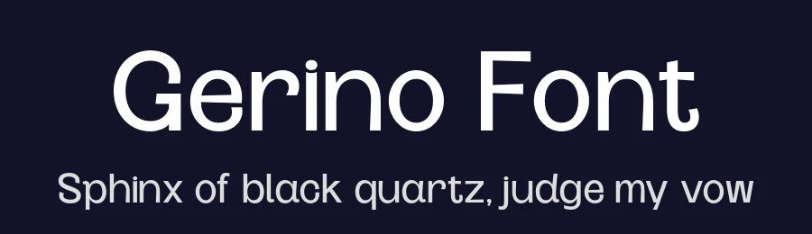 Gerino Font by valentinovergan — Display Font — thumbnail 2