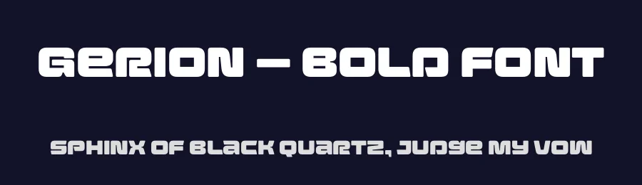 Gerion – Bold Font by limitype — Display Font — thumbnail 2