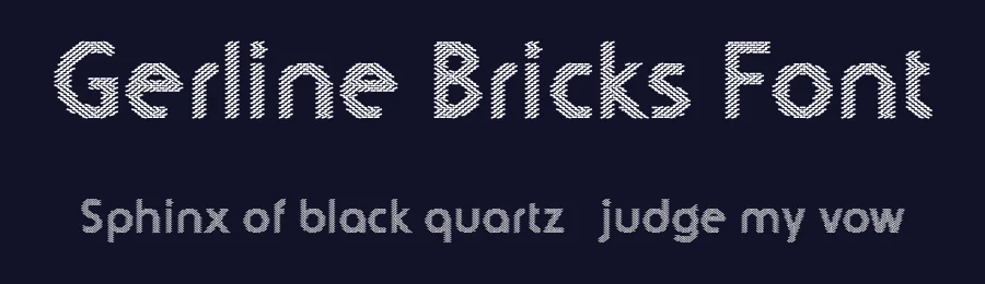 Gerline Bricks Font by craftsupplyco — Display Font — thumbnail 2