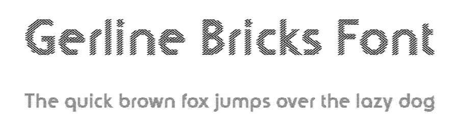 Gerline Bricks Font by craftsupplyco — Display Font