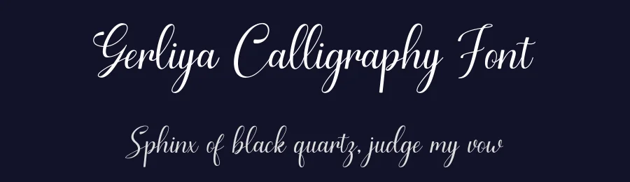 Gerliya Calligraphy Font by yontype — Script Handwritten Font — thumbnail 2