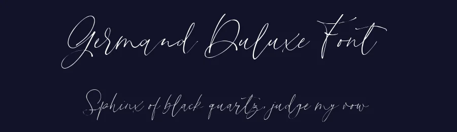Germand Duluxe Font by metafontsy — Script Handwritten Font — thumbnail 2