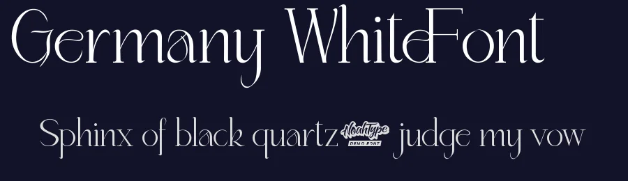 Germany White Font by noahtype — Display Font — thumbnail 2