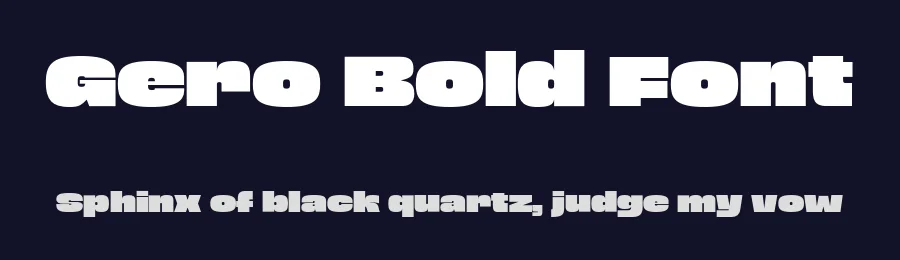 Gero Bold Font by limitype — Display Font — thumbnail 2