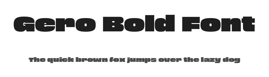 Gero Bold Font by limitype — Display Font