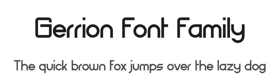 Gerrion Font Family by Creatifontstudios — Display Font