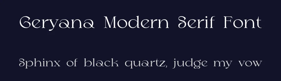 Geryana Modern Serif Font by mixjpg — Serif Font — thumbnail 2