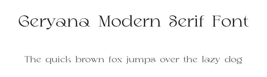 Geryana Modern Serif Font by mixjpg — Serif Font