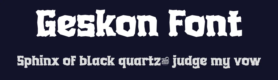 Geskon Font by twinletter — Display Font — thumbnail 2