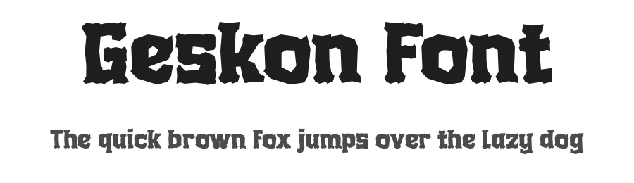 Geskon Font by twinletter — Display Font