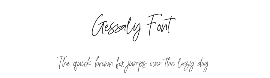 Gessaly Font by metafontsy — Script Handwritten Font