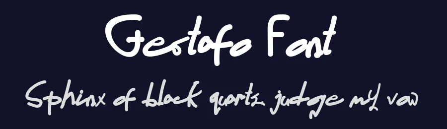 Gestafo Font by Gunaloecraft — Script Handwritten Font — thumbnail 2