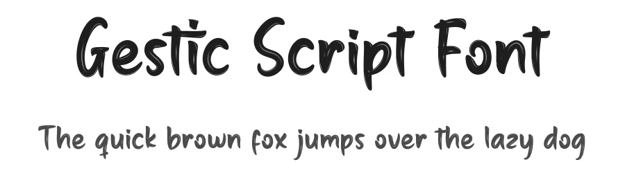 Gestic Script Font by productype — Script Handwritten Font