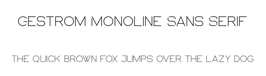Gestrom Monoline Sans Serif by ErmediaStudio — Decorative Font