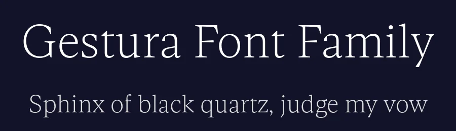 Gestura Font Family by Sociotype Foundry — Serif Font — thumbnail 2