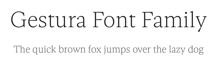 Gestura Font Family by Sociotype Foundry — Serif Font