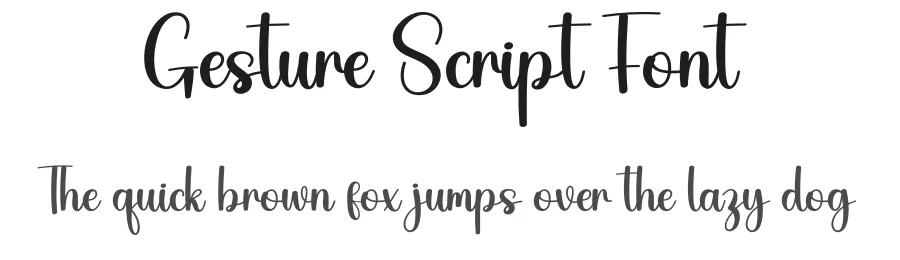 Gesture Script Font by creativeletter — Script Handwritten Font