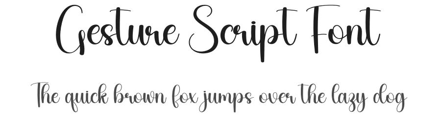 Gesture Script Font by creativeletter — Script Handwritten Font