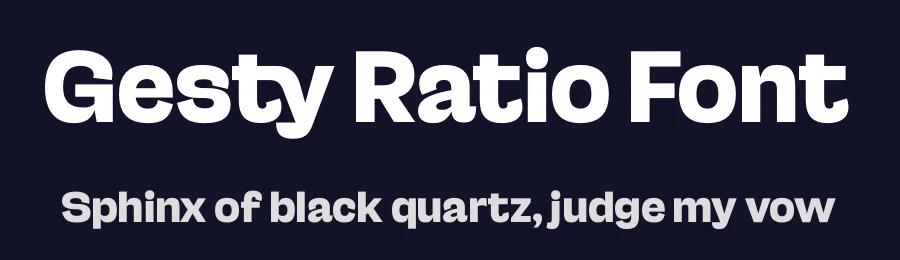 Gesty Ratio Font by timelesstype.co — Sans Serif Font — thumbnail 2
