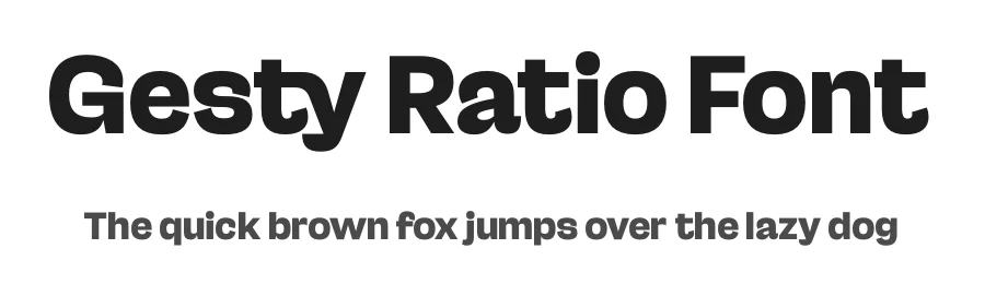 Gesty Ratio Font by timelesstype.co — Sans Serif Font