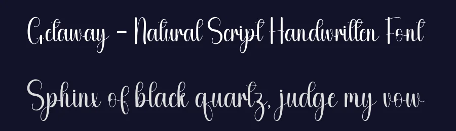 Getaway – Natural Script Handwritten Font by andikastudio — Script Handwritten Font — thumbnail 2