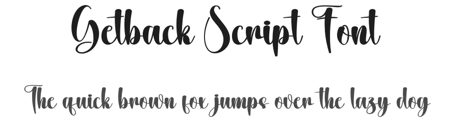 Getback Script Font by creativeletter — Script Handwritten Font