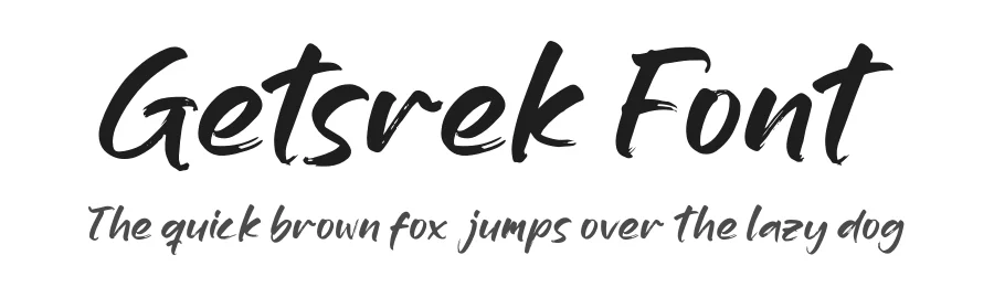 Getsrek Font by glorytype — Script Handwritten Font