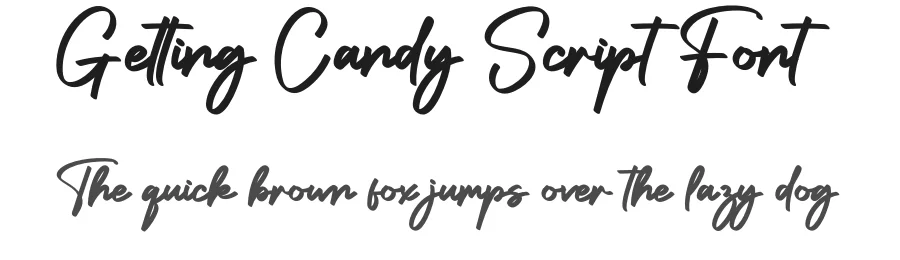Getting Candy Script Font by creativeletter — Script Handwritten Font