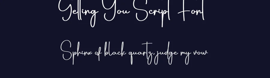 Getting You Script Font by creativeletter — Script Handwritten Font — thumbnail 2