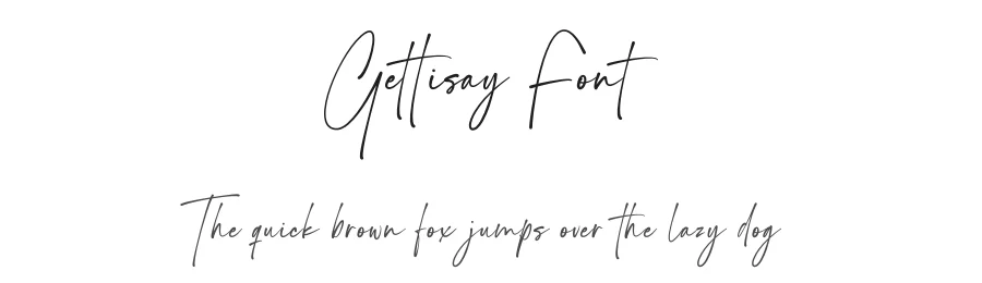 Gettisay Font by Rantautype — Script Handwritten Font