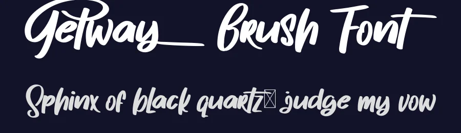 Getway Brush Font by noahtype — Script Handwritten Font — thumbnail 2