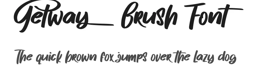 Getway Brush Font by noahtype — Script Handwritten Font