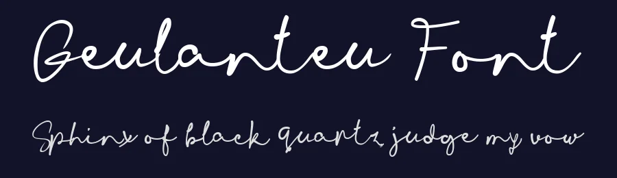 Geulanteu Font by Gunaloecraft — Script Handwritten Font — thumbnail 2