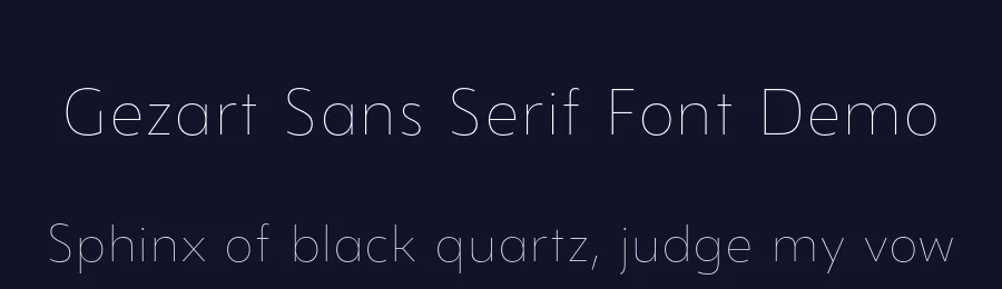Gezart Sans Serif Font Demo by Ani Dimitrova — Sans Serif Font — thumbnail 2