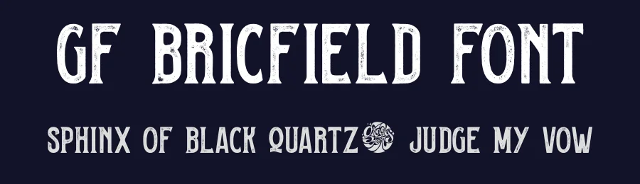 GF Bricfield Font by Groovy Font — Display Font — thumbnail 2