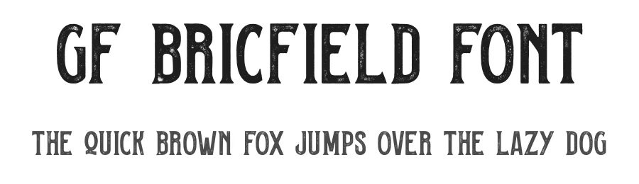 GF Bricfield Font by Groovy Font — Display Font