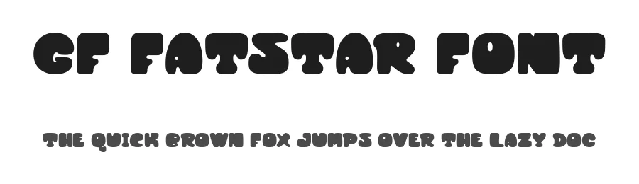 GF Fatstar Font by Groovy Font — Display Font
