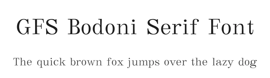 GFS Bodoni Serif Font by Greek Font Society — Serif Font