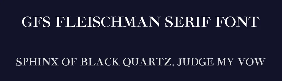 GFS Fleischman Serif Font by Greek Font Society — Serif Font — thumbnail 2