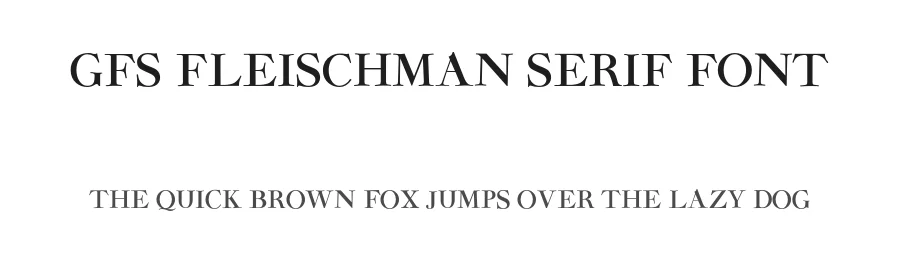 GFS Fleischman Serif Font by Greek Font Society — Serif Font
