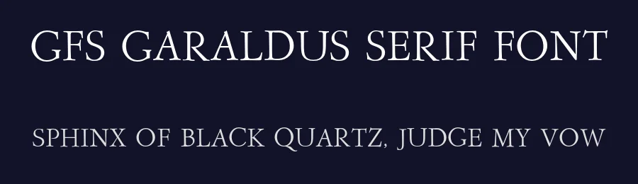 GFS Garaldus Serif Font by Greek Font Society — Serif Font — thumbnail 2