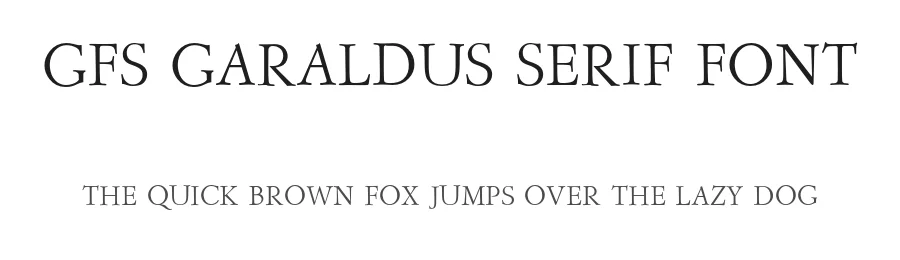 GFS Garaldus Serif Font by Greek Font Society — Serif Font