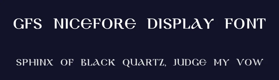 GFS Nicefore Display Font by Greek Font Society — Display Font — thumbnail 2