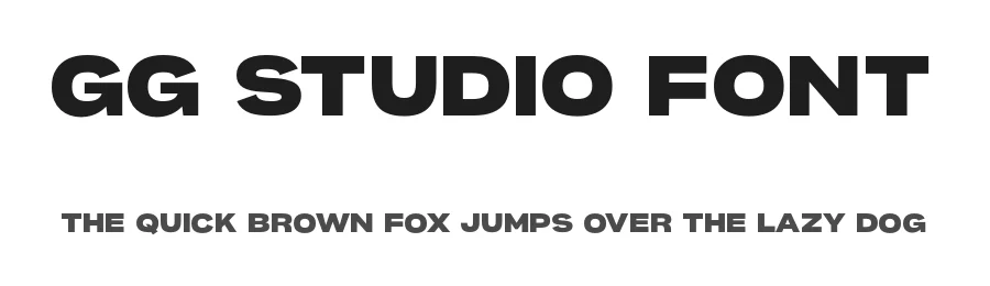 GG Studio Font by George Gonz β Sans Serif Font
