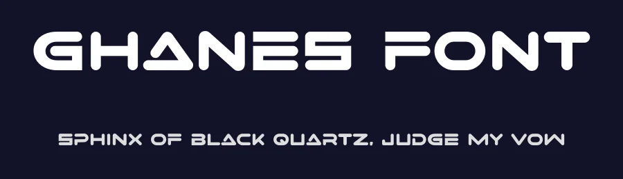 Ghanes Font by albert_kalingga — Display Font — thumbnail 2
