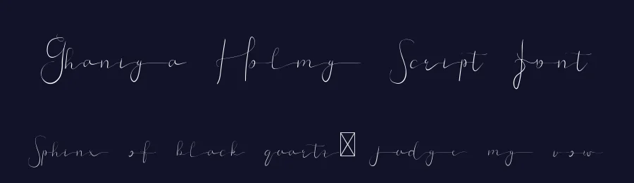 Ghaniya Holmy Script Font by edricstudio — Script Handwritten Font — thumbnail 2