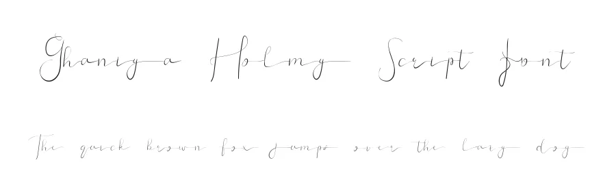 Ghaniya Holmy Script Font by edricstudio — Script Handwritten Font