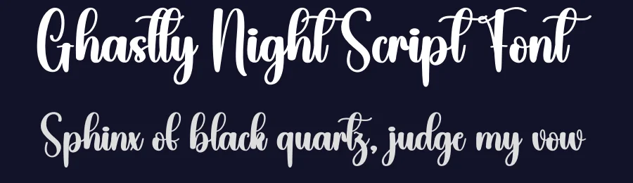 Ghastly Night Script Font by creativeletter — Script Handwritten Font — thumbnail 2