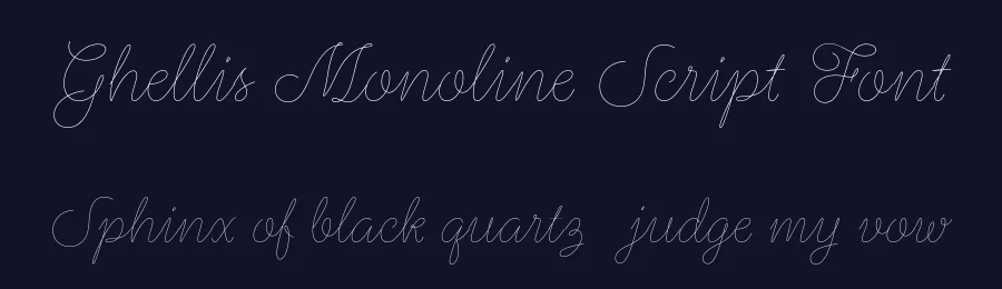 Ghellis Monoline Script Font by kereatype — Display Font — thumbnail 2