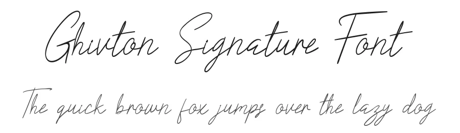 Ghivton Signature Font by edricstudio — Script Handwritten Font